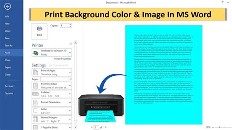 how to print background color in word: exploring the nuances of print settings in microsoft word