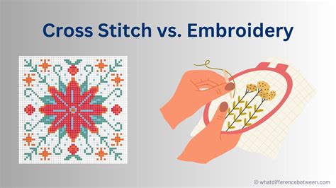 What's the Difference between Cross Stitch and Embroidery: A Detailed Exploration